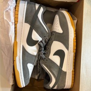 Nike Dunk Low in White and Smoke Gray